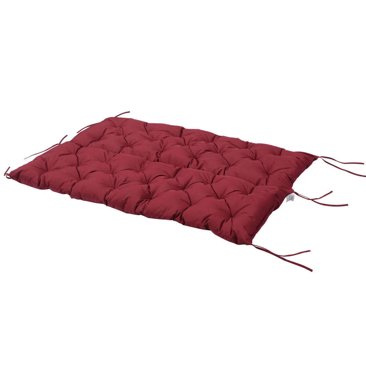 Outsunny Bankauflage rot Polyester B/H/L: ca. 150x8x98 cm Bankauflage - rot (98,00/150,00/8,00cm) - Outsunny