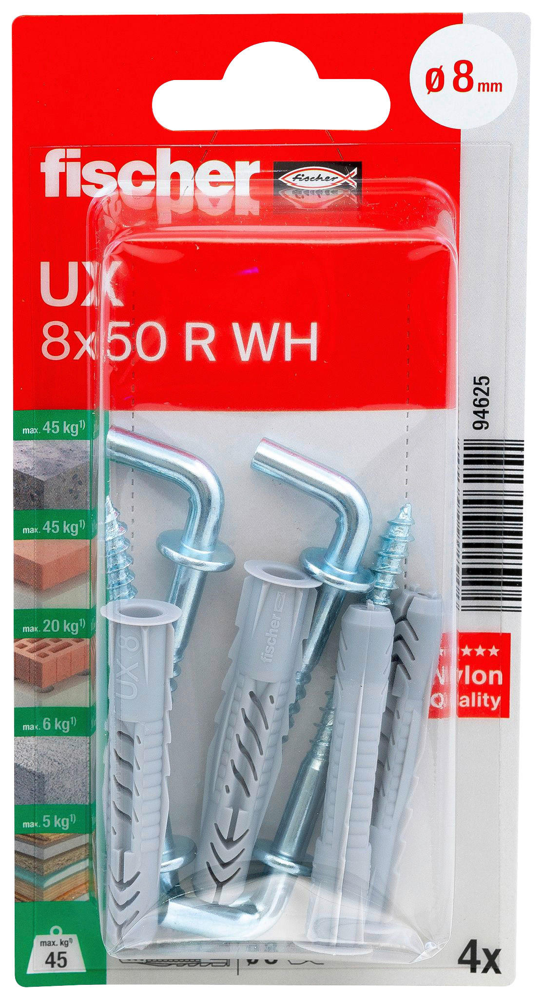 fischer Dübel- und Hakenset Dübel-/u.Winkelhakenset_fischer - fischer