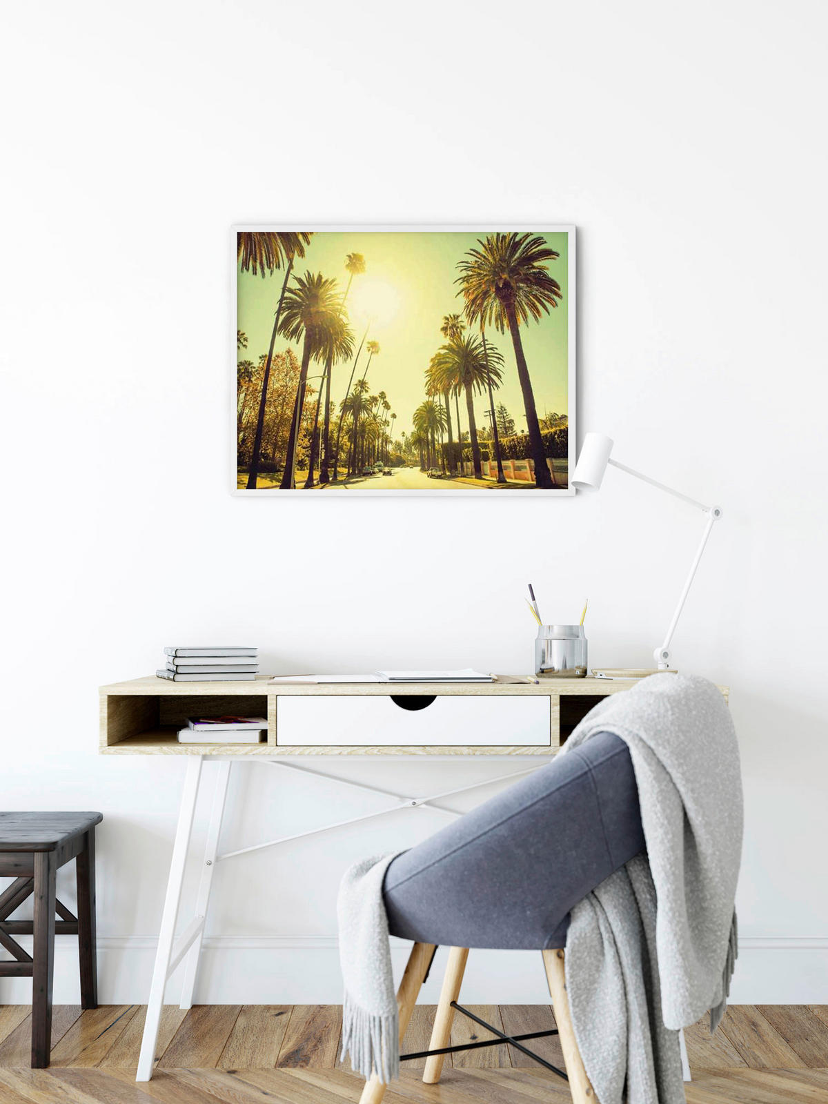Komar Poster Palm Alley Palmen B/L: ca. 40x30 cm Palm Alley - (40,00/30,00cm) - Komar
