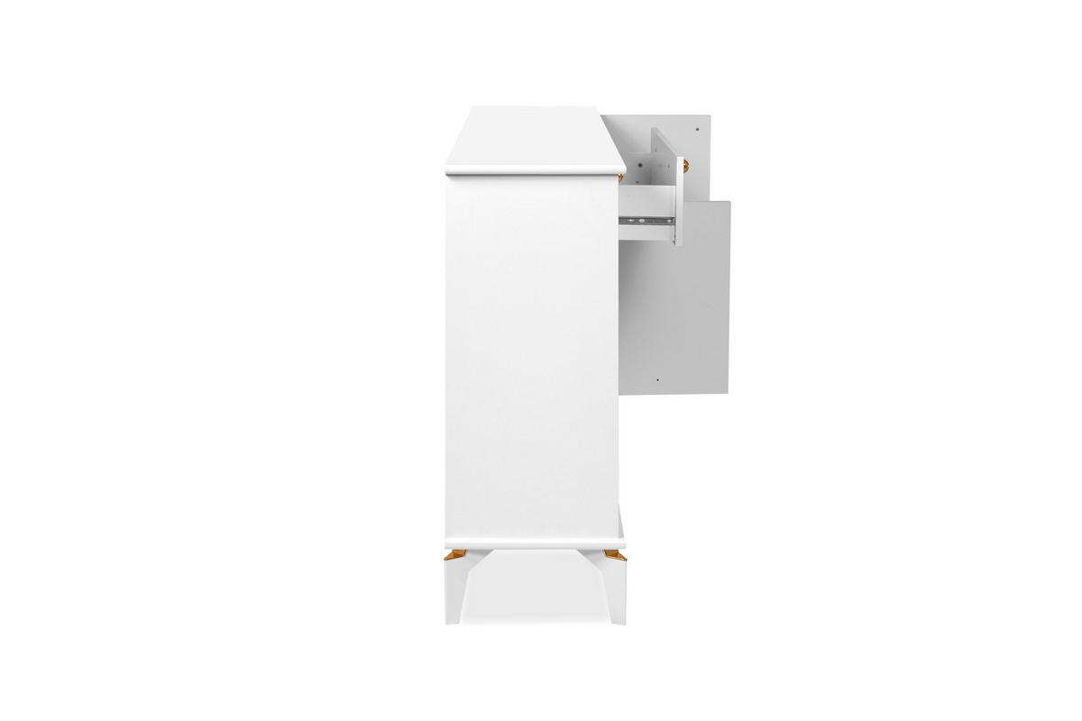 Sideboard Izmir Izmir Izmir Izmir Izmir Izmir weiß Kupfer B/H/T: ca. 158x90x36 cm Izmir Izmir Izmir Izmir Izmir Izmir - weiß/Kupfer (158,00/90,00/36,00cm)