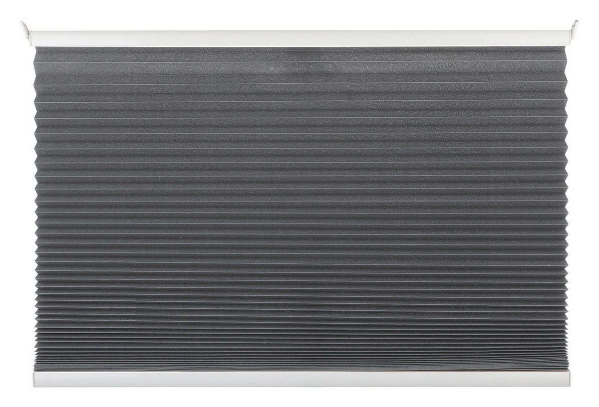 Hochwertiges Klemmplissee grau B/L: ca. 50x130 cm Hochwertiges_Klemmplissee_Free - grau (50,00/130,00cm)