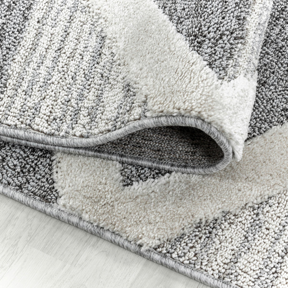 Ayyildiz Teppich PISA grau B/L: ca. 80x250 cm PISA - grau (80,00/250,00cm) - Ayyildiz