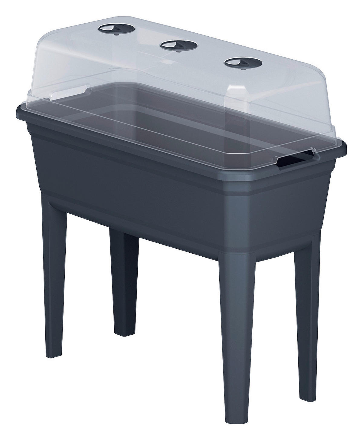 Prosperplast Hochbeet RESPANA ECOLINE anthrazit Kunststoff B/H/L: ca. 37x78x74,5 cm RESPANA ECOLINE - anthrazit (74,50/37,00/78,00cm) - Prosperplast