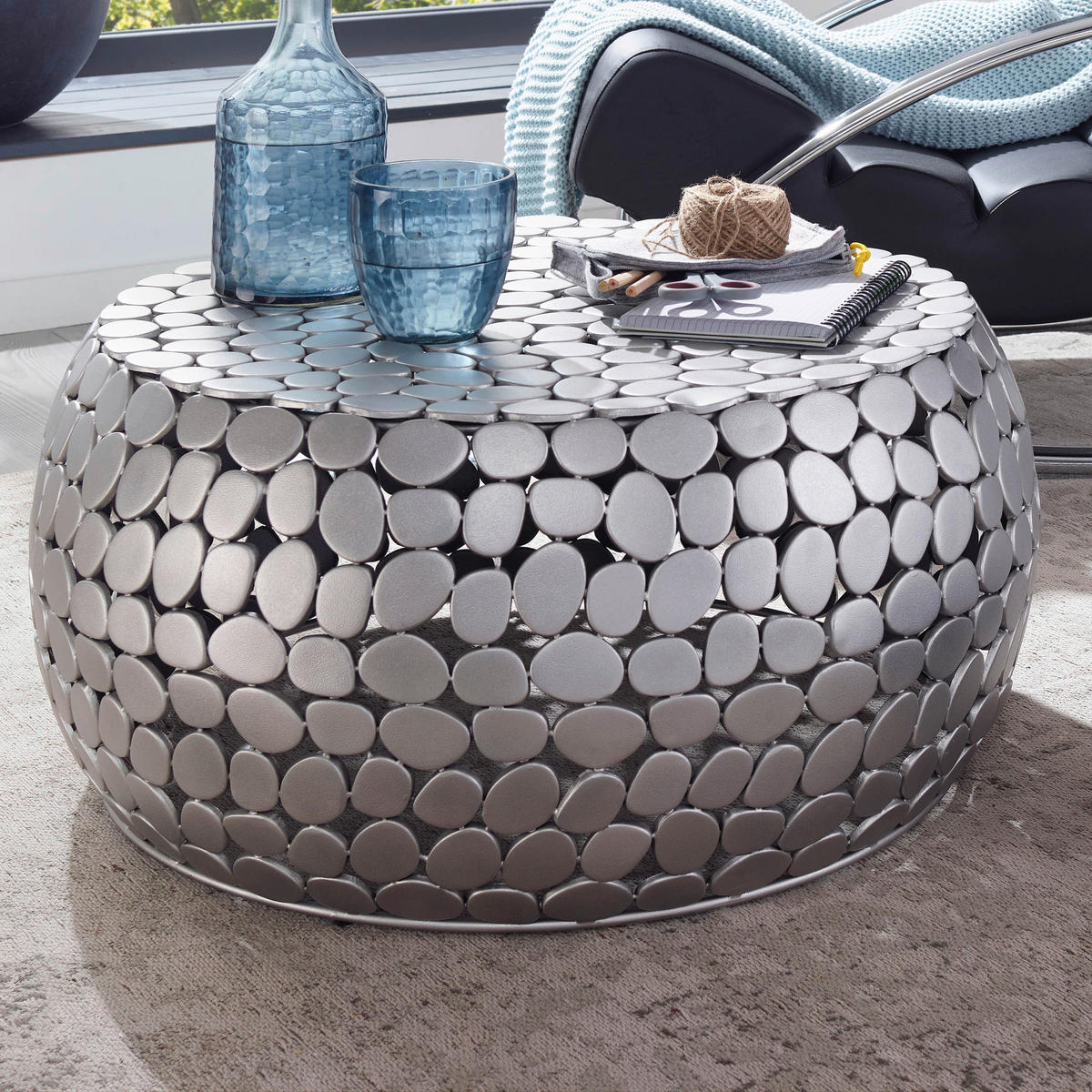 Couchtisch  B/H/T: ca. 66x32x66 cm Couchtisch - (66,00/32,00/66,00cm) - Wohnling