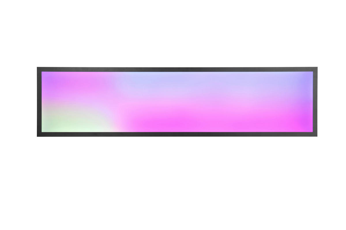 Reality LED-Deckenleuchte Beta R67661232 schwarz Metall B/H/T: ca. 119,5x5,5x29,5 cm 1 Brennstellen Beta - schwarz (119,50/5,50/29,50cm) - Reality