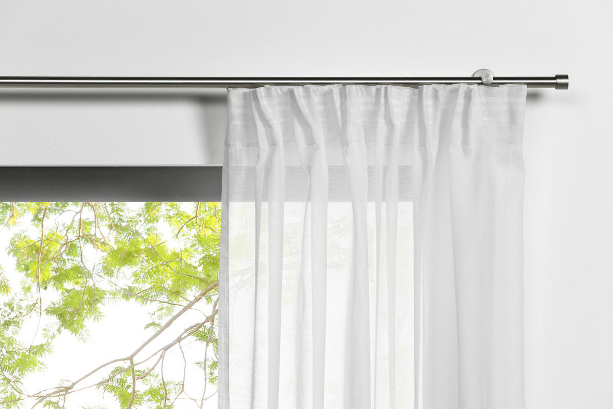 Kombivorhang 2er Pack Pure weiß B/L: ca. 135x245 cm Pure - weiß (135,00/245,00cm)