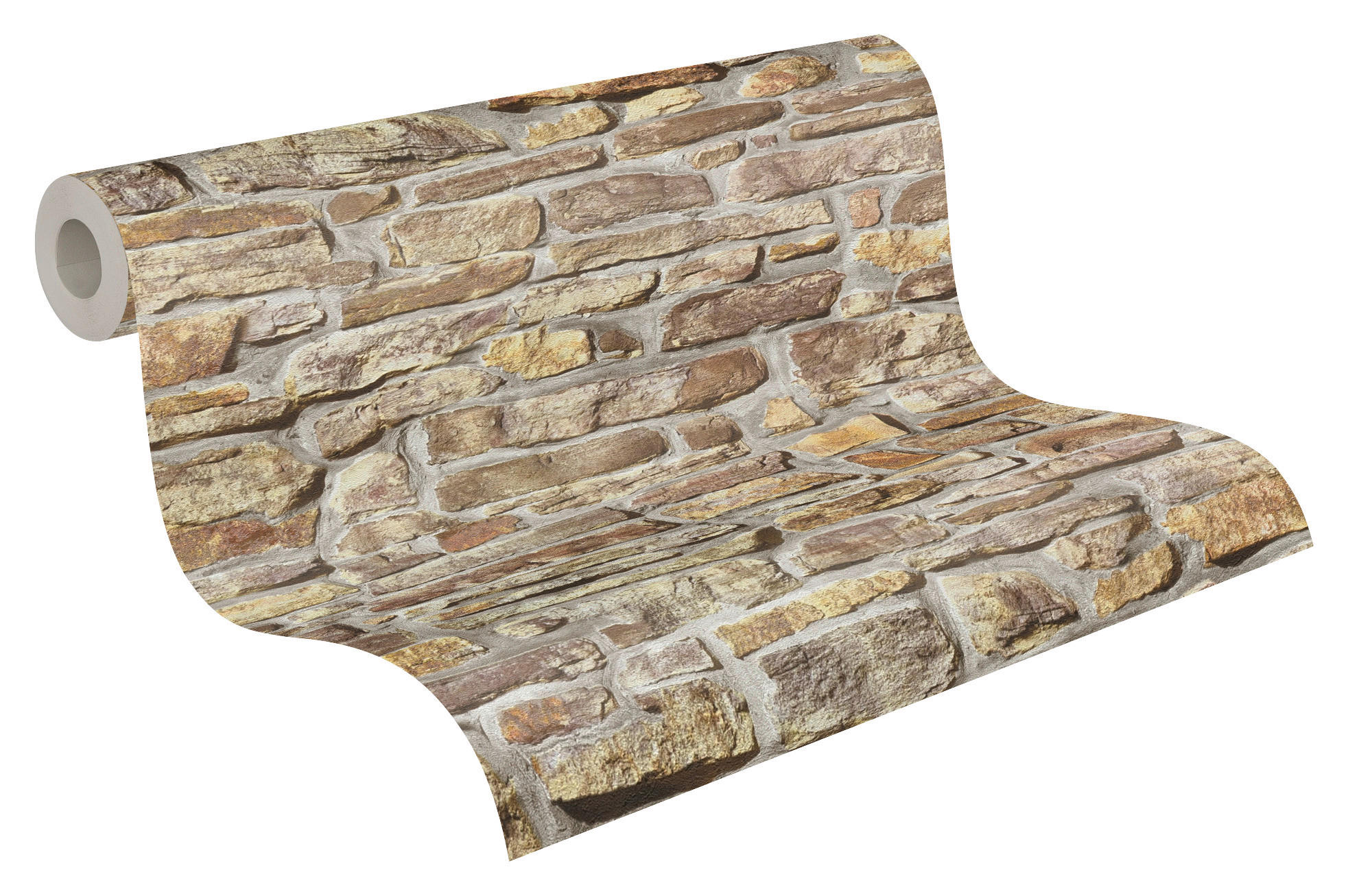 A.S.Creation Vliestapete gelb braun B/H/D: ca. 53x1005x8,6 cm Vliestapete - braun/gelb (8,60/1005,00cm) - A.S.Creation