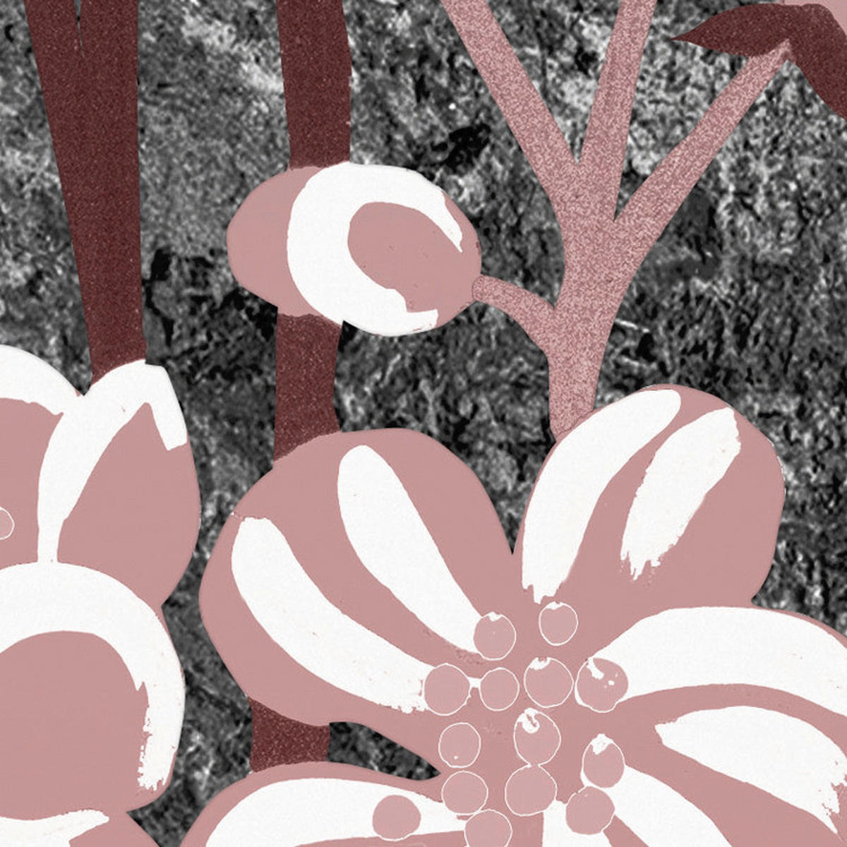 Komar Fototapete Moonlight Flowers B/L: ca. 200x250 cm Moonlight Flowers - (200,00/250,00cm) - Komar