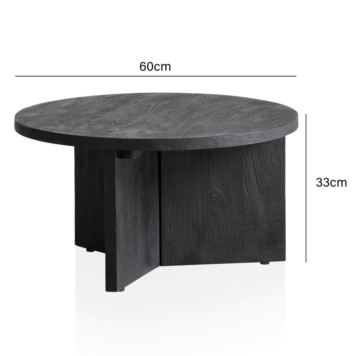 Couchtisch  H/D: ca. 33x60 cm Couchtisch - (60,00/33,00cm) - Wohnling