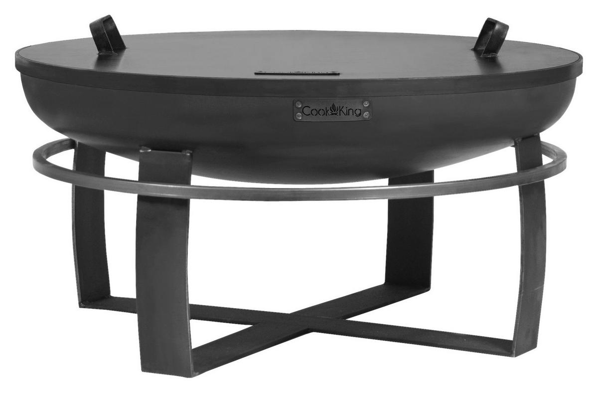 CookKing Feuerschale Viking 80 schwarz Stahl B/H/T: ca. 80x36x80 cm Viking 80 - schwarz (80,00/36,00/80,00cm) - CookKing