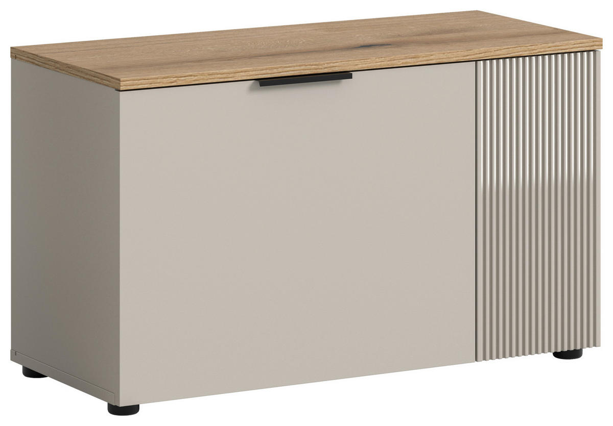 Sitzbank Slide Kaschmirgrau Nachbildung Evoke Oak Nachbildung B/H/T: ca. 80x48x36 cm Slide - (80,00/48,00/36,00cm) - xonox.home
