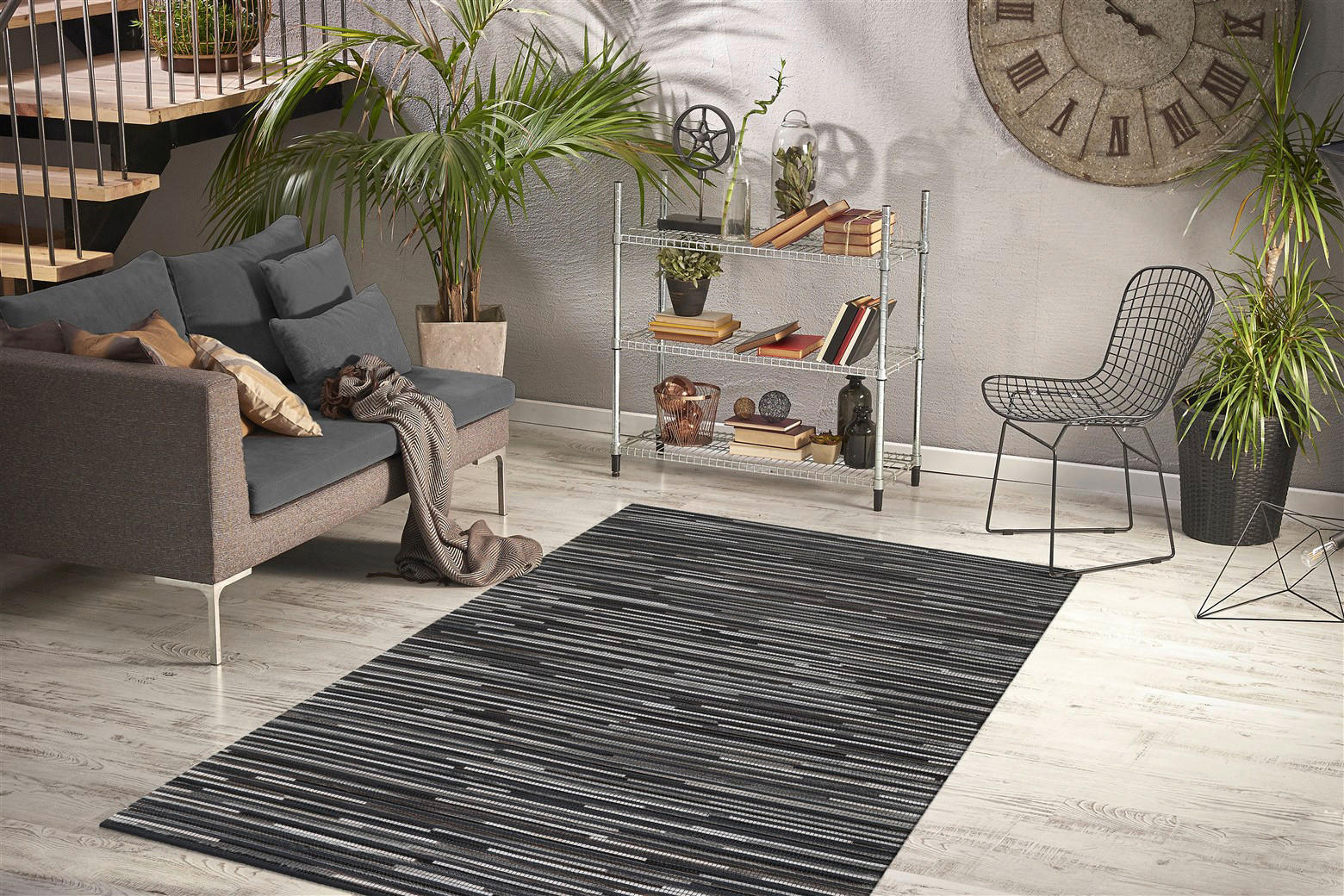 Arte Espina Kurzflorteppich Wild 8023 dunkelgrau B/L: ca. 170x240 cm Wild 8023 - dunkelgrau (170,00/240,00cm) - Arte Espina