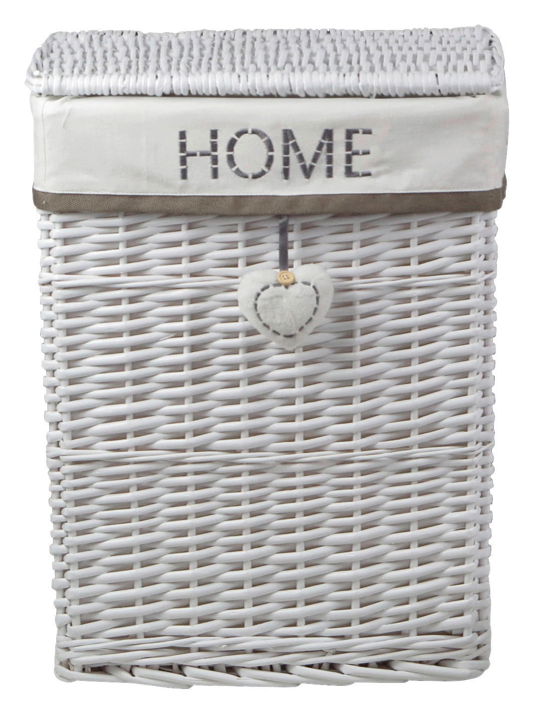 POCOline Wäschekorb weiß Weide B/H/L: ca. 34x56x45 cm Wäschekorb_Home_M - weiß (45,00/34,00/56,00cm) - POCOline