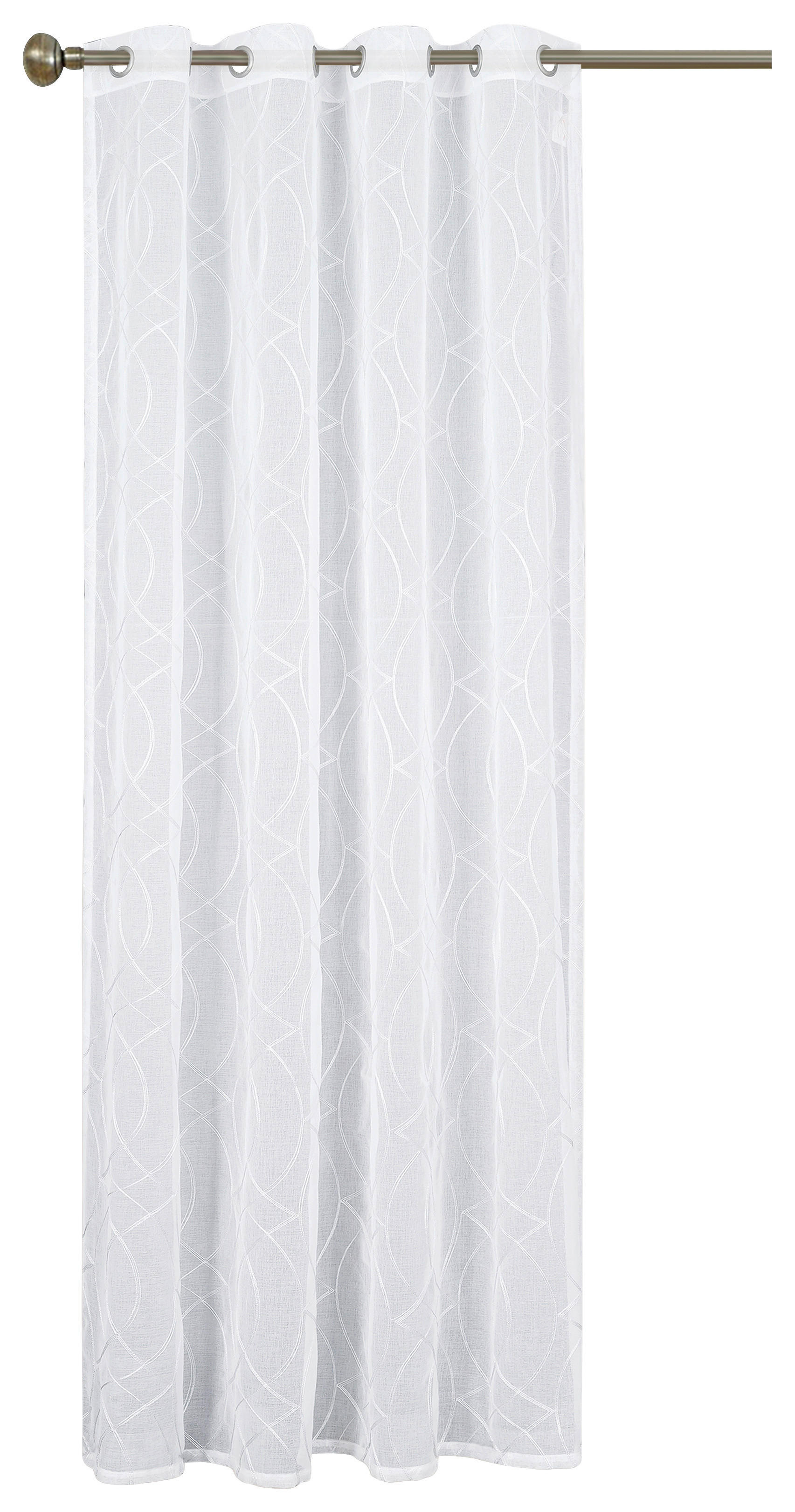 home Topline Ösenvorhang Mona weiß B/L: ca. 135x245 cm Mona - weiß (135,00/245,00cm) - home Topline