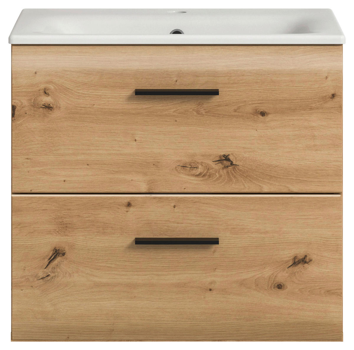 Waschplatz Ice Artisan Oak Nachbildung B/H/T: ca. 60x55x46 cm Ice - (60,00/55,00/46,00cm) - xonox.home