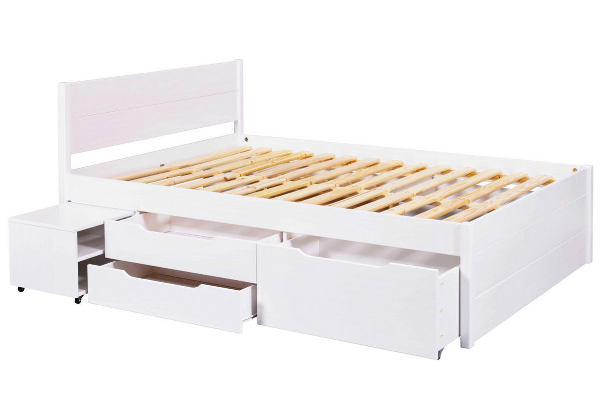 Funktionsbett Efetivo weiß Efetivo - weiß (209,00/146,30/90,00cm) - Inter Link
