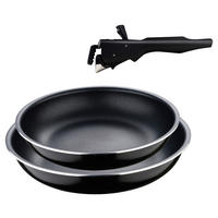 BERGNER Pfannenset Click & cook schwarz Aluminium Click & cook - schwarz - BERGNER