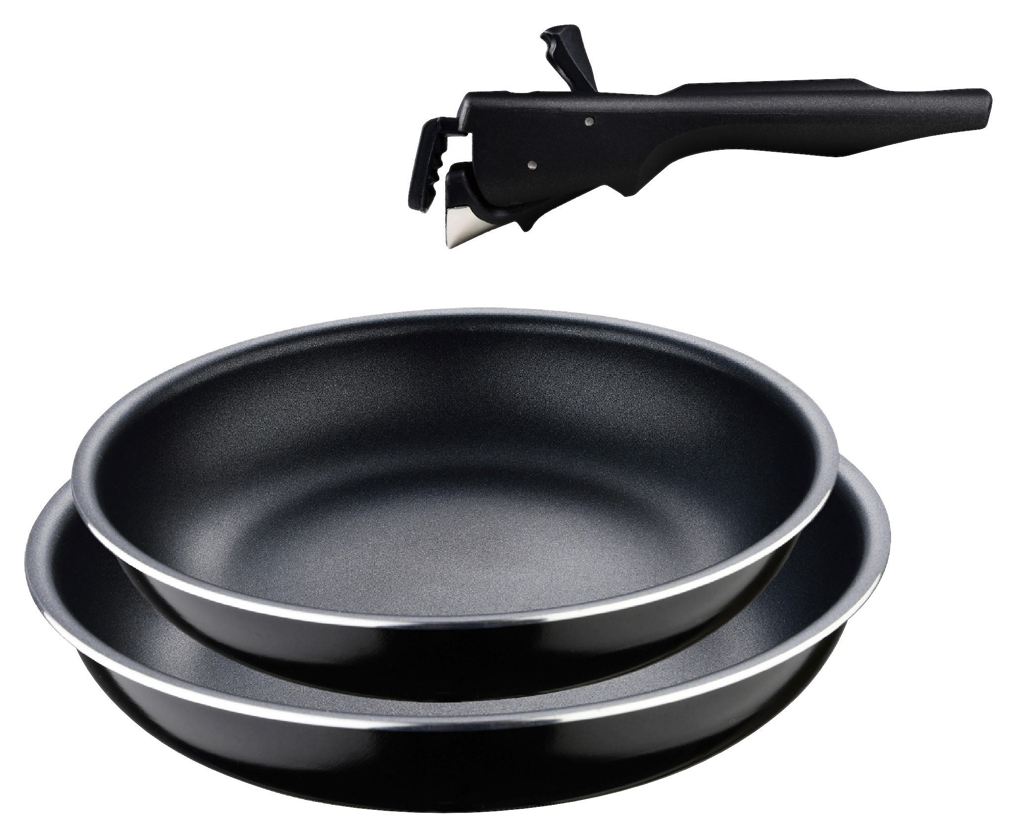 BERGNER Pfannenset Click & cook schwarz Aluminium günstig online kaufen