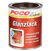 POCOline Acyl Buntlack schokobraun glänzend ca. 0,75 l Glanzlack_Acryl_2in1 750ml - schokobraun (750ml) - POCOline