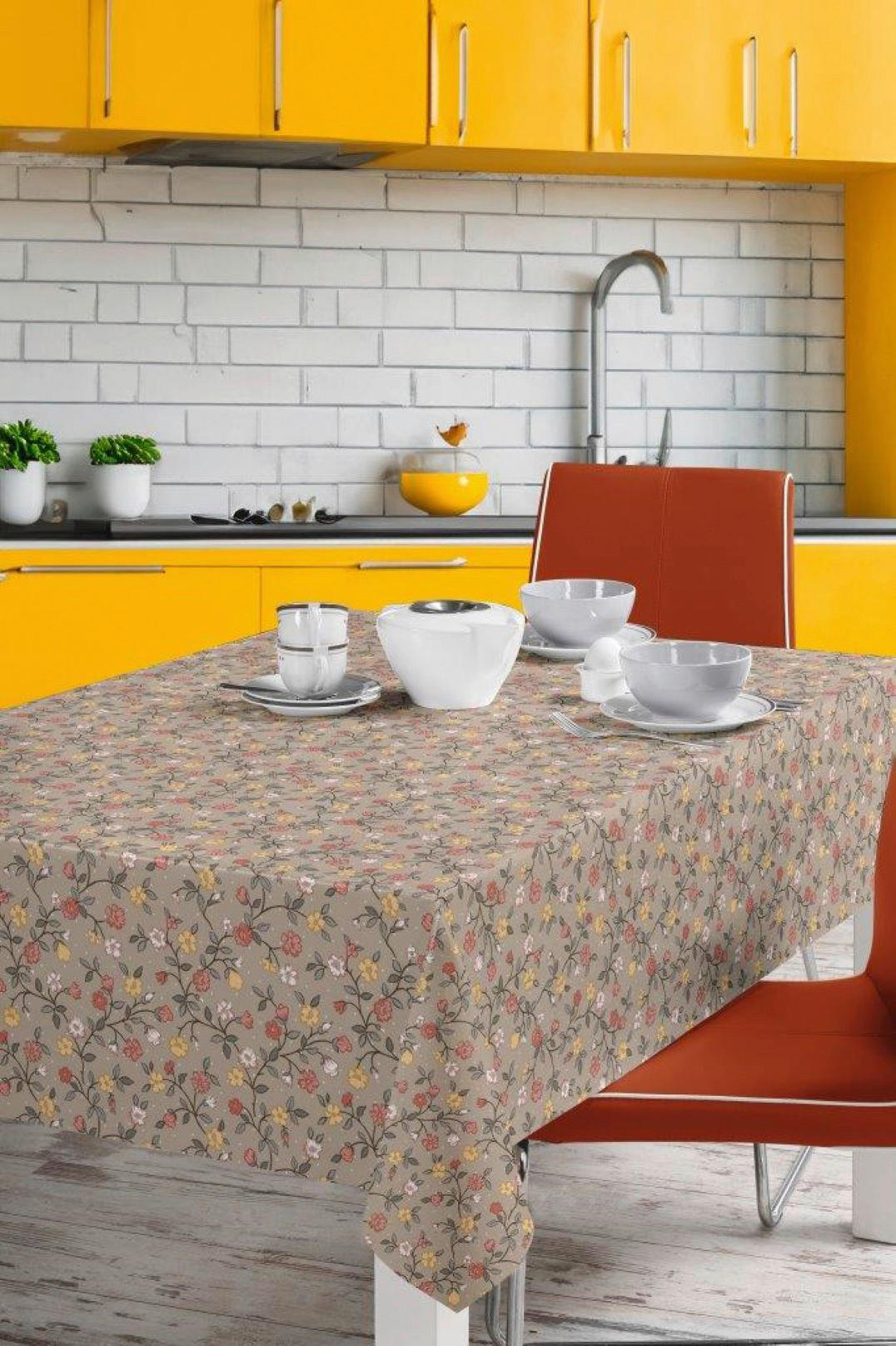 Milano Abwaschbarer Tischbelag Vintage Floral bunt B: ca. 140 cm Vintage Floral - bunt (140,00cm) - Milano
