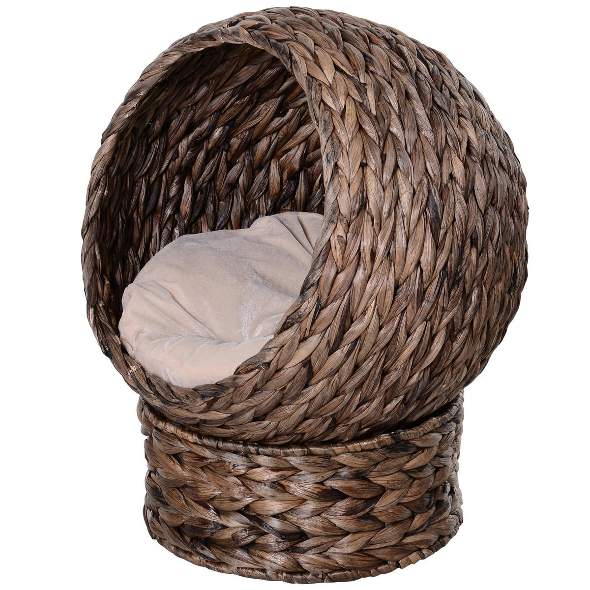 PawHut Katzenhaus braun Eisen H/L: ca. 60x42 cm Katzenhaus - braun (42,00cm) - PawHut