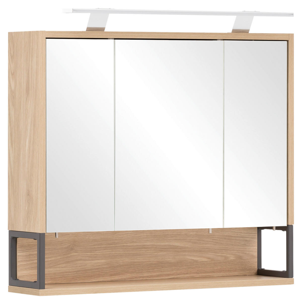Spiegelschrank Limone Eiche hell Nachbildung B/H/T: ca. 70x66,1x16 cm Limone - Eiche (70,00/66,10/16,00cm) - Möbelpartner