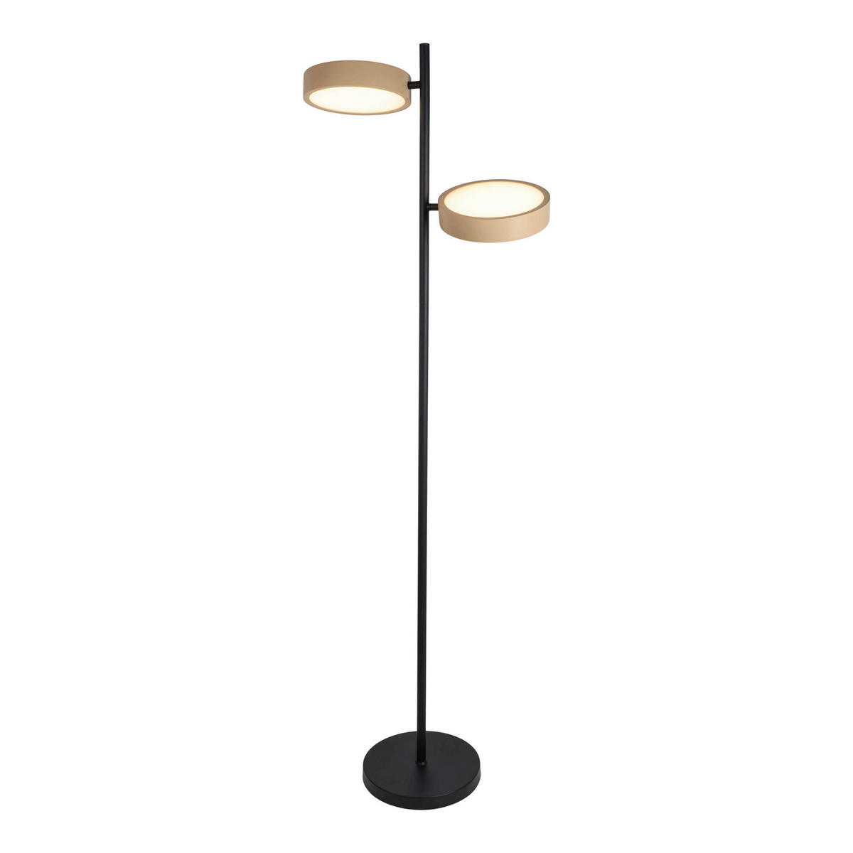 Näve Leuchten LED-Stehleuchte beige Kunststoff Metall B/H/T: ca. 53x165x28 cm TESSA - beige (53,00/165,00/28,00cm) - Näve Leuchten