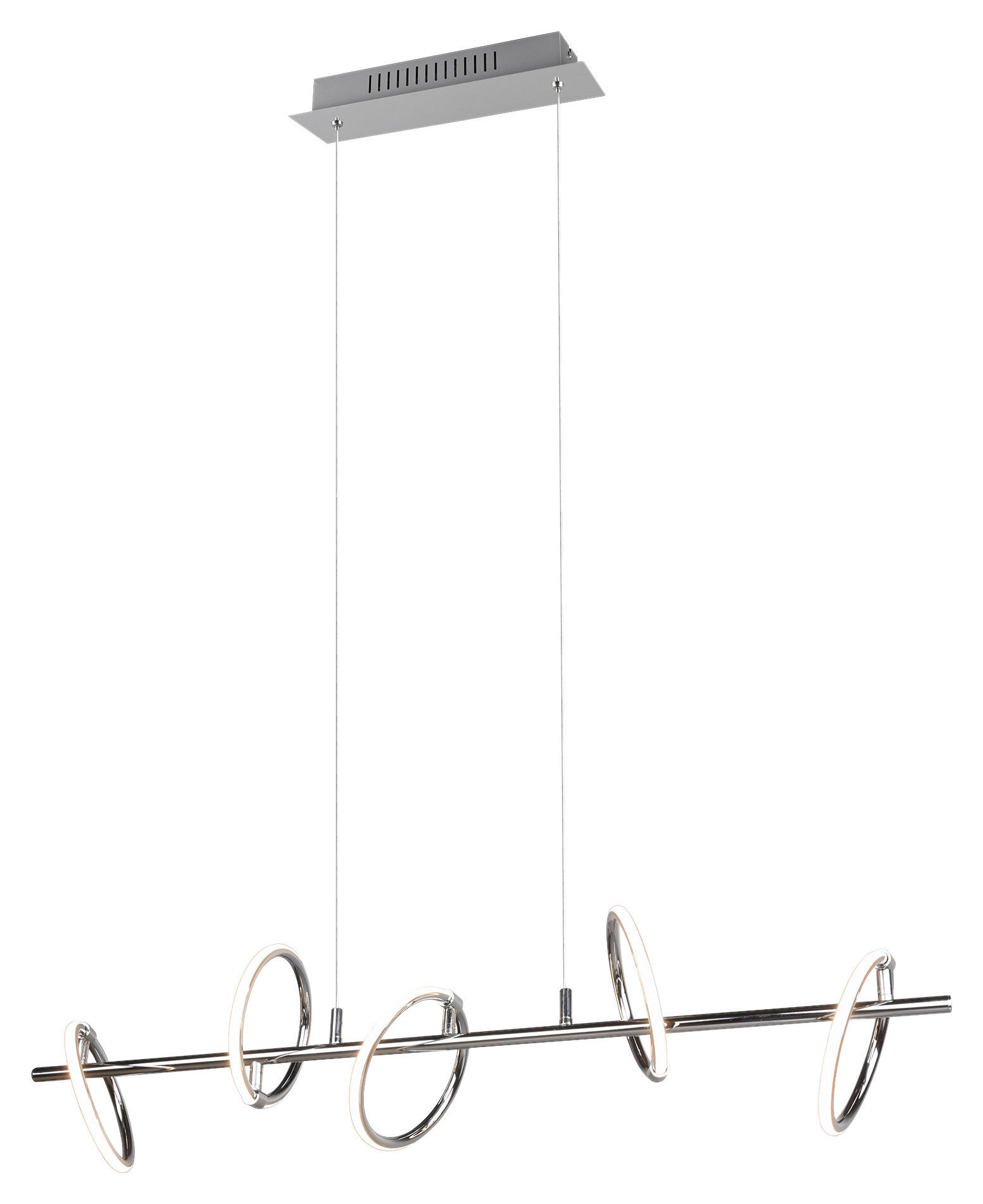 Reality Pendelleuchte R32985106 Chrom Metall Kunststoff B/H/T: ca. 90x150x17 cm LED-Pendelleuchte_Aro - Chrom (90,00/150,00/17,00cm) - Reality