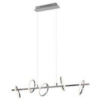 Reality Pendelleuchte R32985106 Chrom Metall Kunststoff B/H/T: ca. 90x150x17 cm LED-Pendelleuchte_Aro - Chrom (90,00/150,00/17,00cm) - Reality