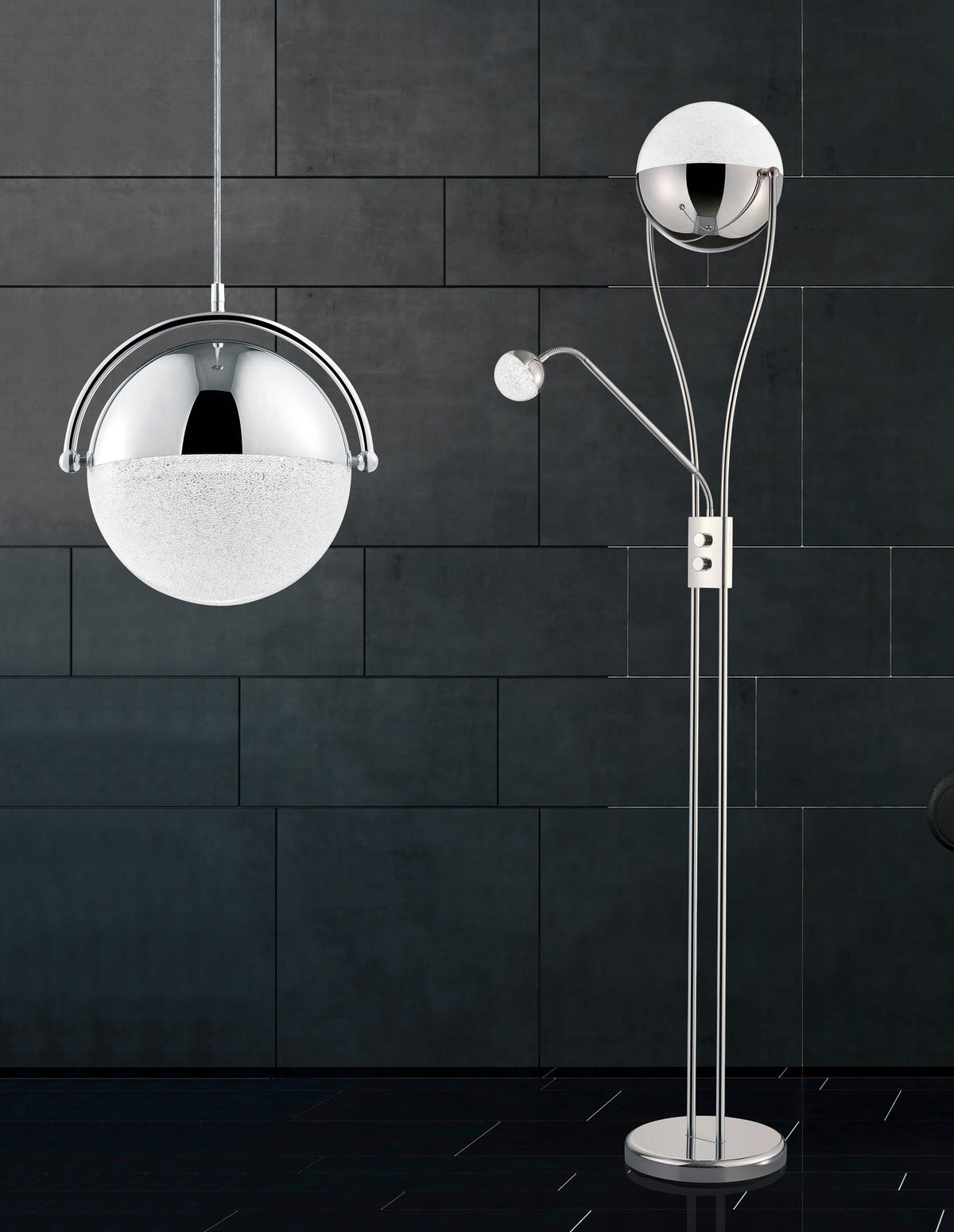 Reality Deckenfluter P47831206 LED-Deckenfluter_Kris - weiß/Chrom (180,00cm) - Reality