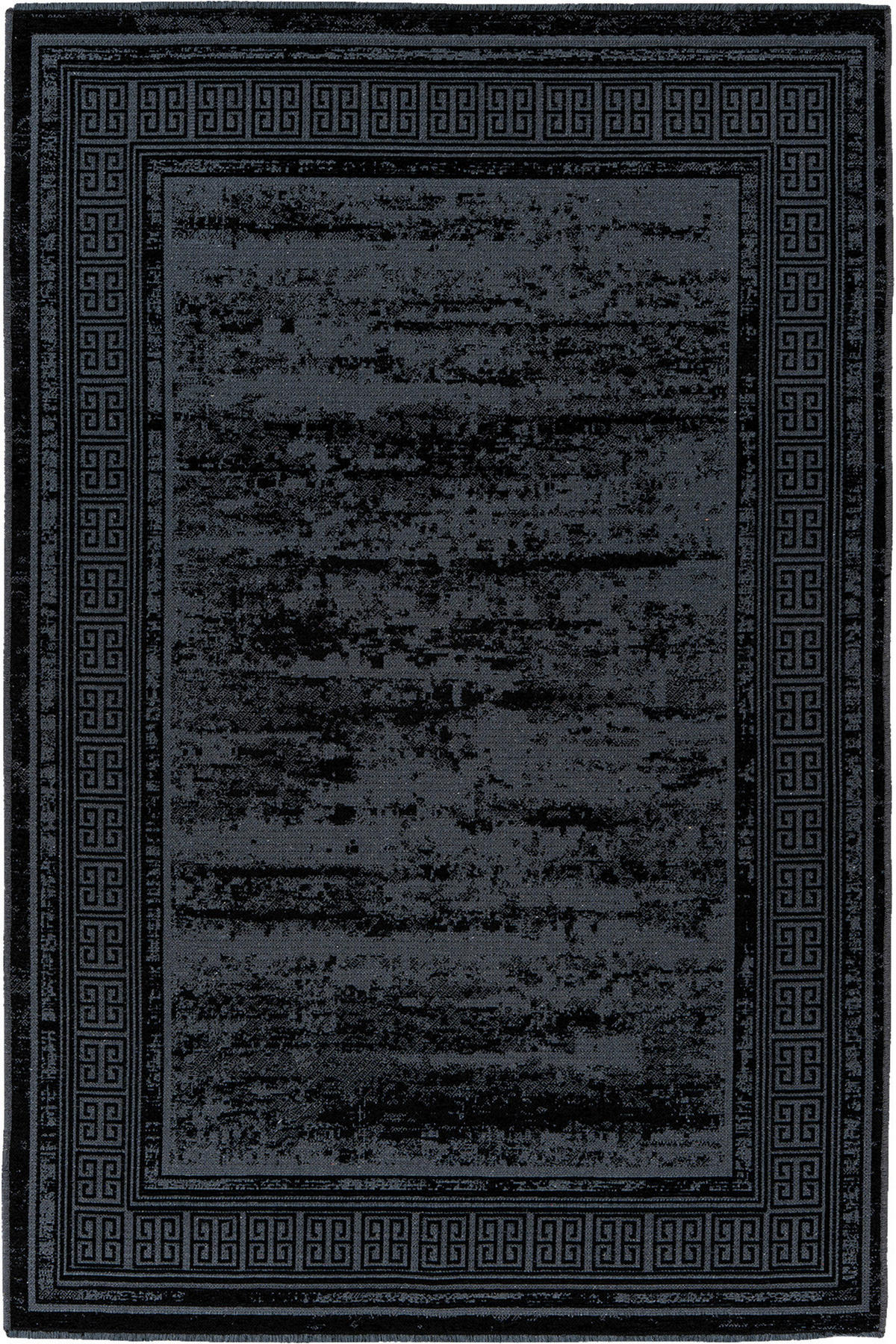 Kayoom Flachflorteppich Kalea 325 schwarz B/H/L: ca. 80x0,8x150 cm Kalea 325 - schwarz (150,00/80,00/0,80cm) - Kayoom