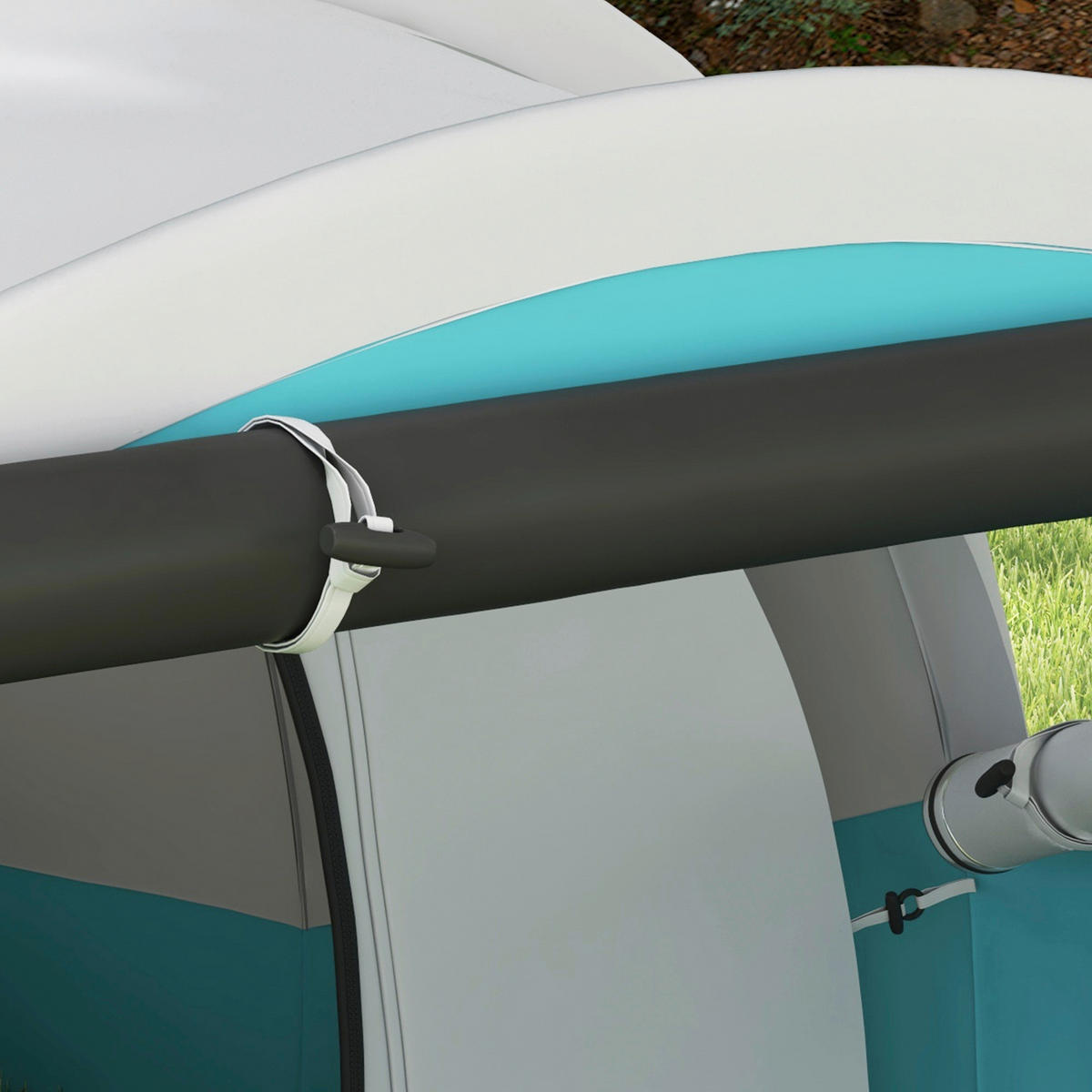 Outsunny Campingzelt B/H/L: ca. 260x190x460 cm Campingzelt - blau (460,00/260,00/190,00cm) - Outsunny