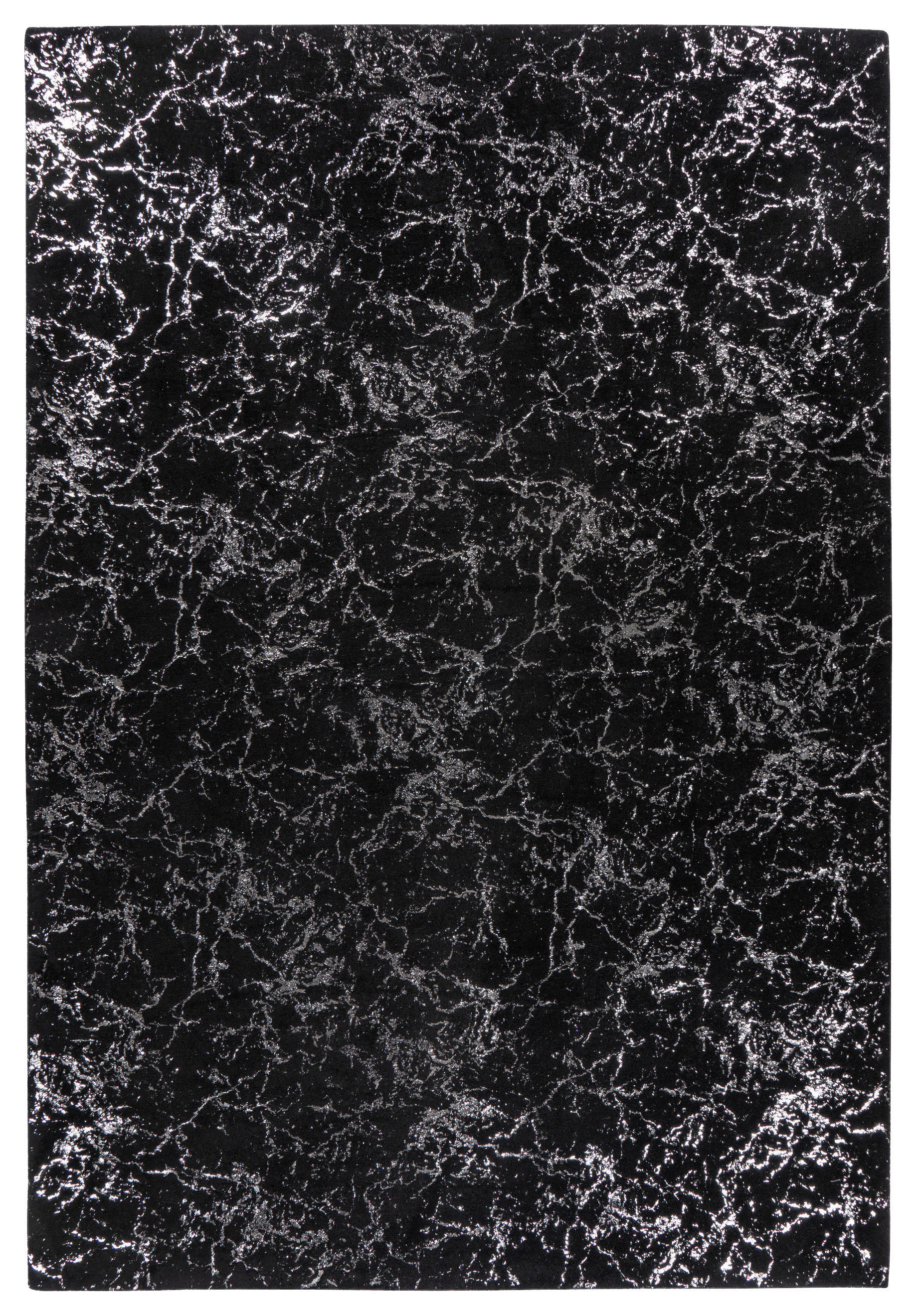 360Living Teppich Bijou silber B/L: ca. 200x290 cm Bijou - schwarz/silber (200,00/290,00cm) - 360Living