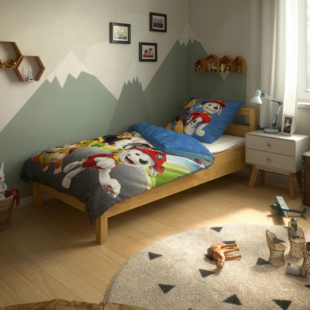 Microfaser Bettwäsche Bettwäsche_Microfaser_Paw_Patrol - multicolor (135,00/200,00cm) - Paw Patrol
