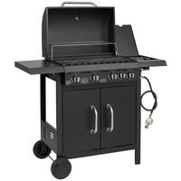 tepro Gasgrill Stahl B/H/L: ca. 53x95x108 cm Gasgrill_Tulsa_4+1 - schwarz (108,00/53,00/95,00cm) - tepro