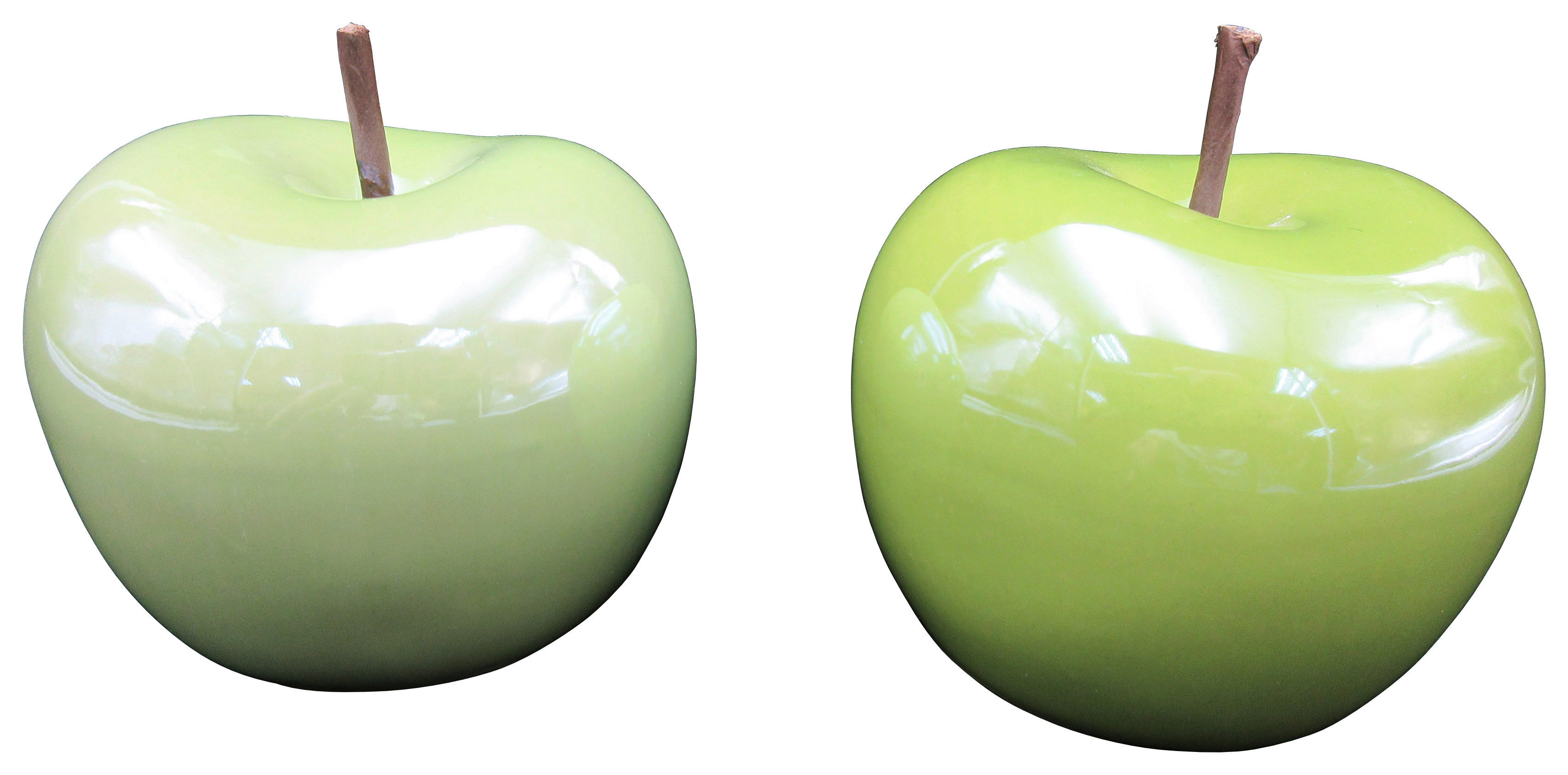 POCOline Deko-Apfel grün Steingut B/H/L: ca. 8x10x8 cm Deko-Apfel - grün (8,00/8,00/10,00cm) - POCOline