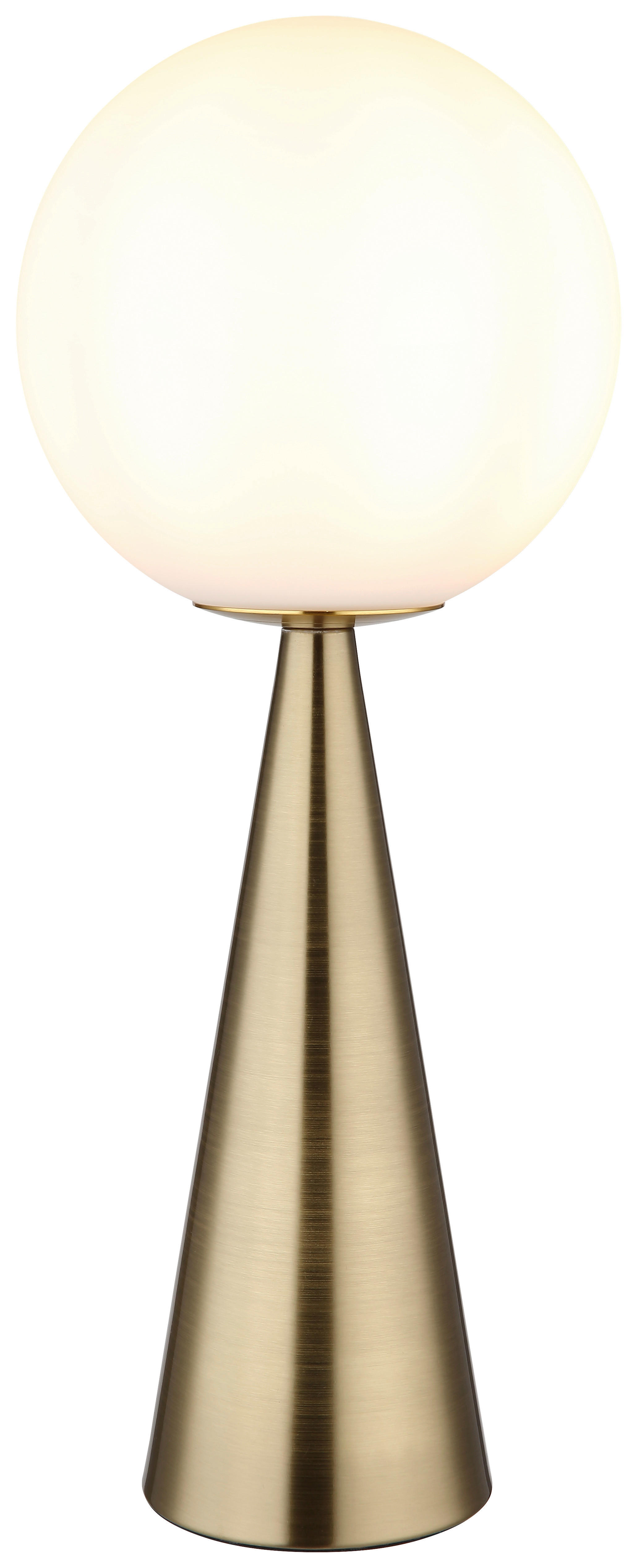 GLOBO Tischleuchte Pinpal 21031M messing Metall Glas H: ca. 50 cm E27 1 Brennstellen Pinpal - messing (50,00cm) - GLOBO