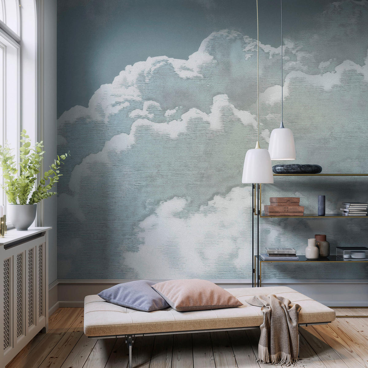 Komar Fototapete Vintage Clouds B/L: ca. 250x250 cm Vintage Clouds - (250,00/250,00cm) - Komar