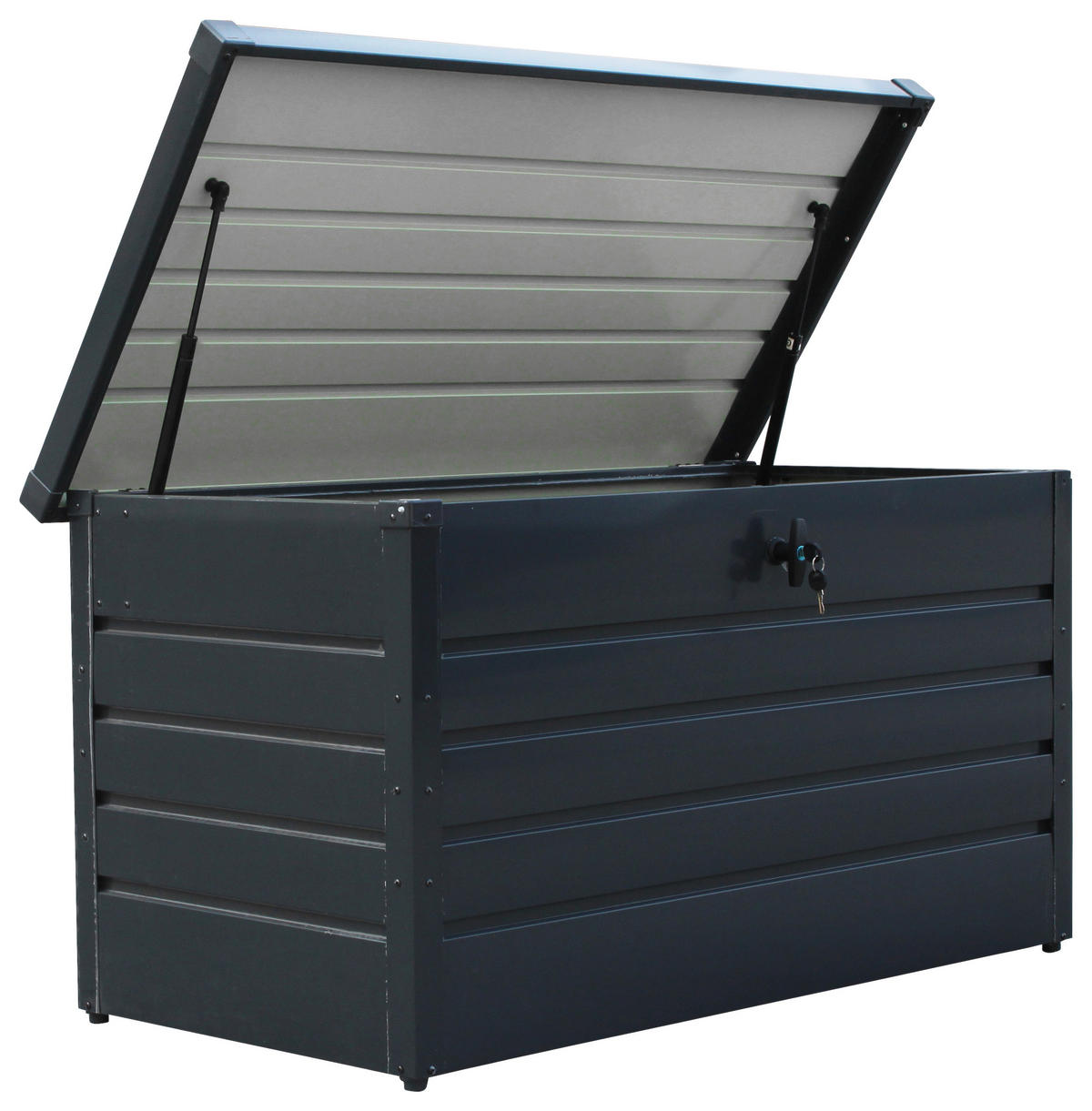 HI Auflagenbox anthrazit Metall B/H/T: ca. 120x63x61 cm Auflagenbox 350l - anthrazit (120,00/63,00/61,00cm) - HI