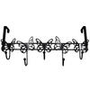 Türgarderobe Butterfly schwarz pulverbeschichtet Metall B/H/T: ca. 48x22x5 cm Butterfly - schwarz (48,00/22,00/5,00cm)