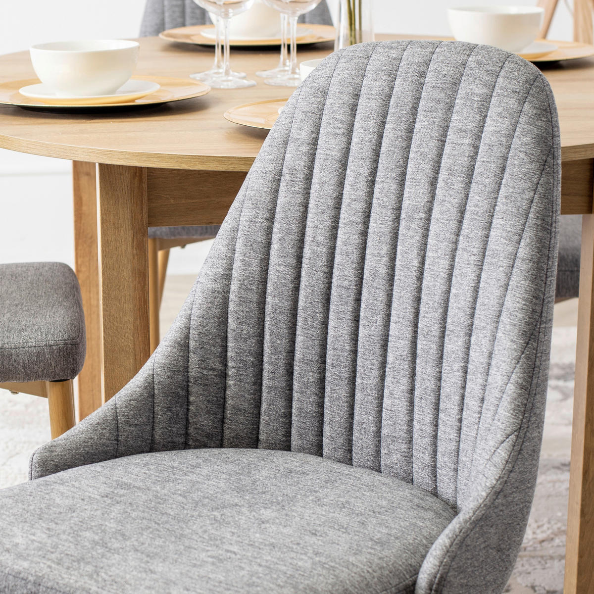 Stuhl TORINO grau B/H/T: ca. 53x91x58 cm TORINO - grau (53,00/91,00/58,00cm) - WIPMEB