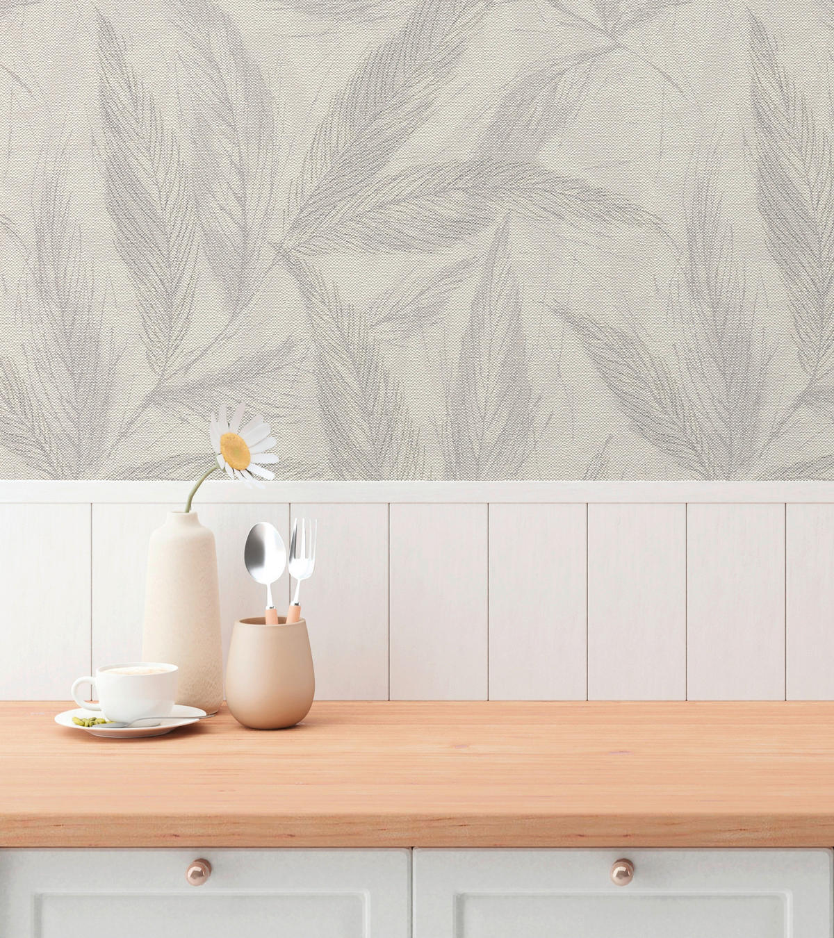 A.S.Création Vliestapete grau beige weiß B/H/D: ca. 53x1005x9,3 cm Vliestapete - beige/weiß (9,30/1005,00cm) - A.S.Creation