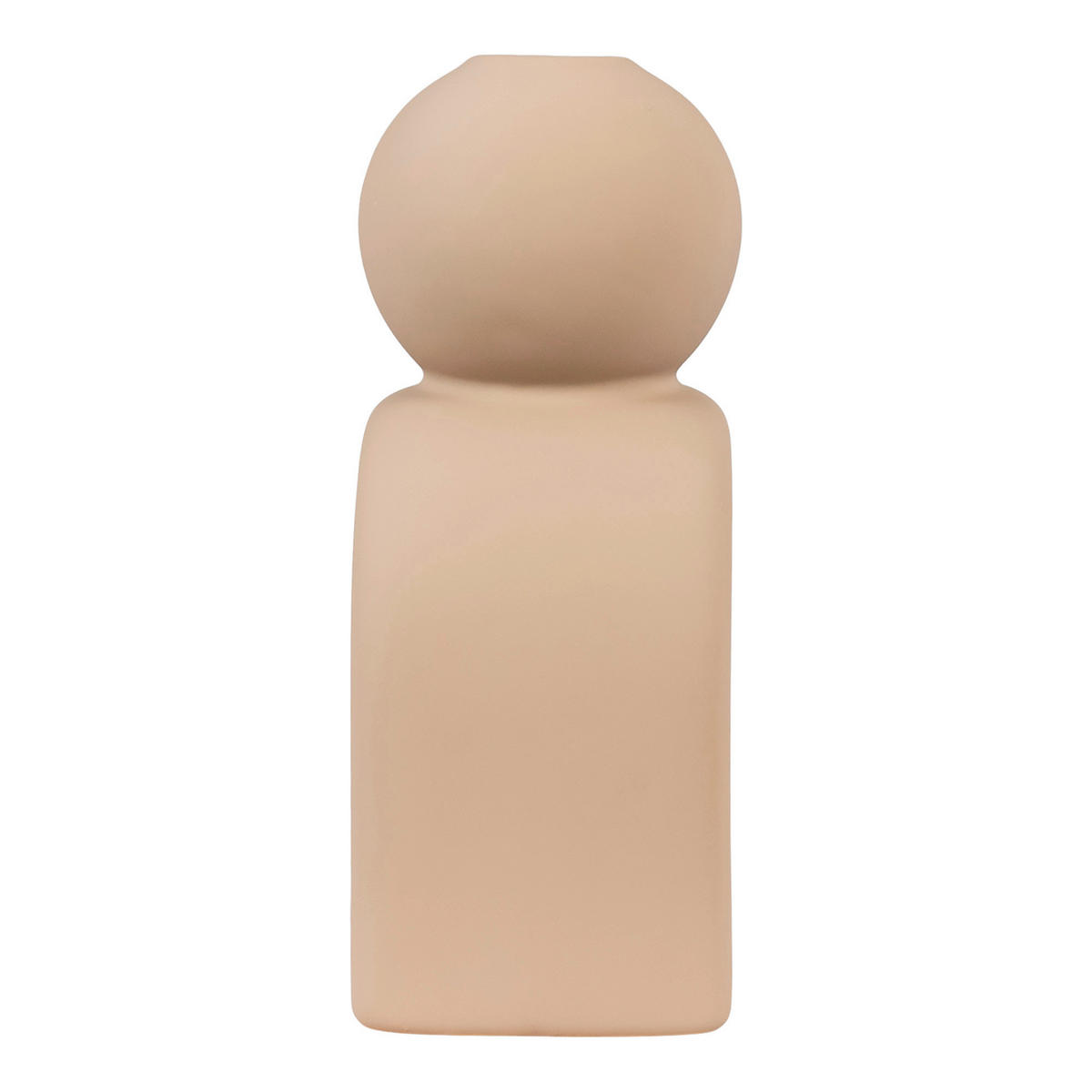 Kerzenhalter Candle braun Steinzeug B/H/L: ca. 6,5x17x10,5 cm Candle - braun (10,50/6,50/17,00cm)