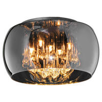 TRIO Deckenleuchte 611210506 Chrom Glas H/D: ca. 22x40 cm G9 5 Brennstellen Deckenleuchte_Vapore - Chrom (40,00/22,00cm) - TRIO