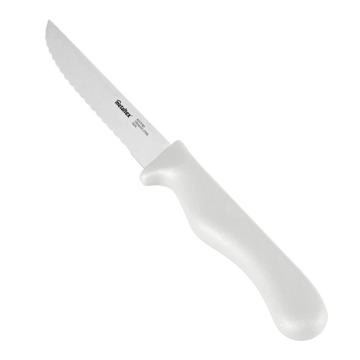 Metaltex Steakmesser rot Edelstahl Steakmesser_Basic - rot - Metaltex