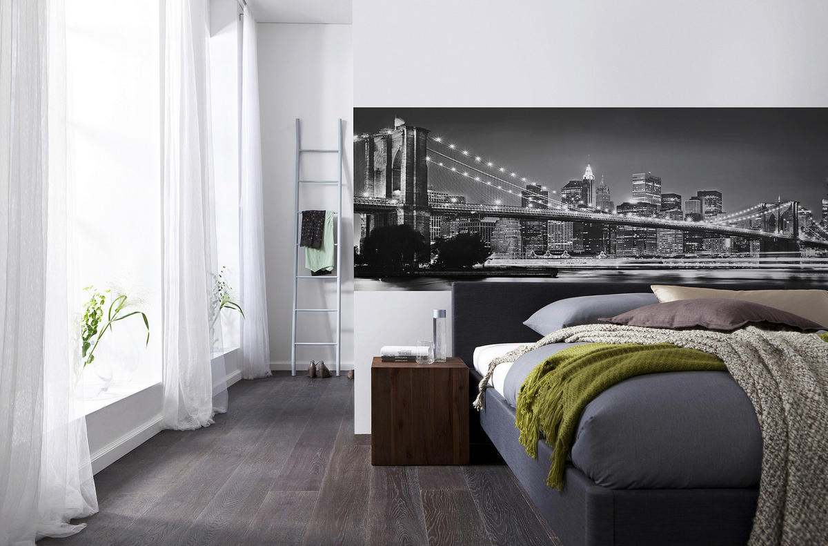 Komar Fototapete Brooklyn Bridge Brooklyn Bridge B/L: ca. 400x140 cm Brooklyn Bridge - (400,00/140,00cm) - Komar