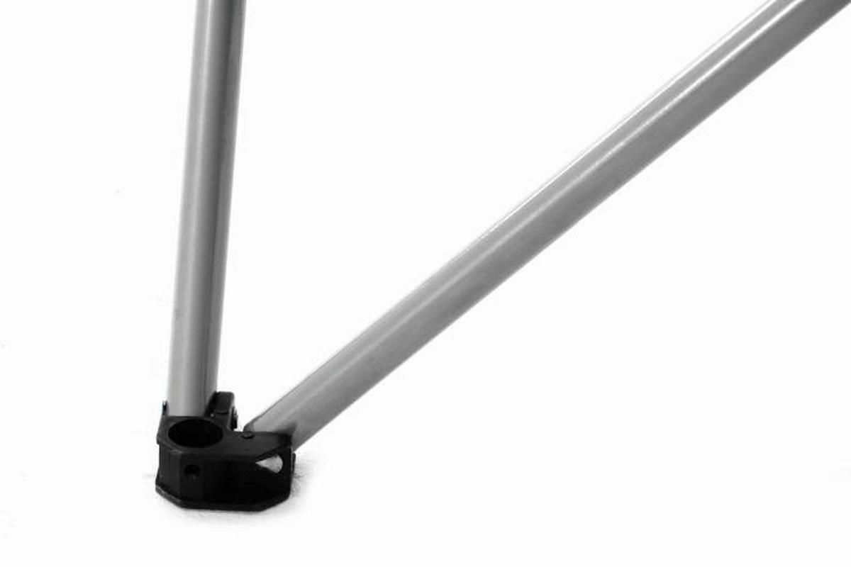 VCM Campingstuhl grau Stahlrohr B/H/L: ca. 47x47x90 cm Campingstuhl_Faltstuhl - schwarz/grau (90,00/47,00/47,00cm) - VCM