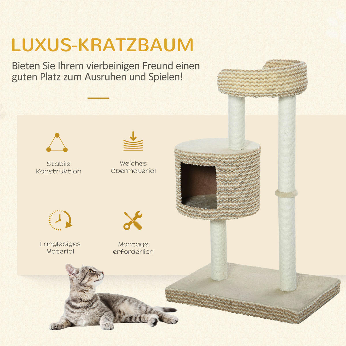 PawHut Katzenbaum Katzenbaum - (41,00cm) - PawHut