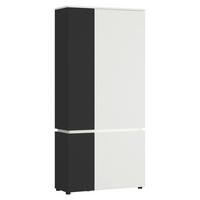Garderobenschrank Luce Alpinweiß anthrazit B/H/T: ca. 90x199x40 cm Luce - Alpinweiß/anthrazit (90,00/199,00/40,00cm)