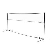 HOMCOM Badmintonnetz schwarz B/H/T: ca. 400x158x103 cm Badmintonnetz höhenverstellbar - schwarz (400,00/158,00/103,00cm) - HOMCOM
